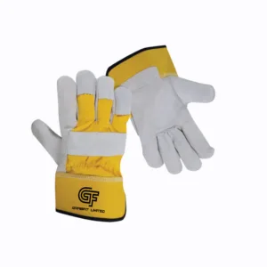 Heavy-Duty Leather Work Gloves for Industrial Protection