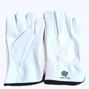 White Leather Work Gloves - Premium Hand Protection Gloves