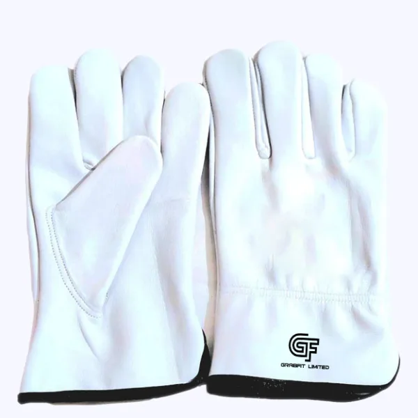 White Leather Work Gloves - Premium Hand Protection Gloves