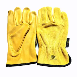Yellow Leather Work Gloves –  Safety Gloves Built to Outlast Every Task