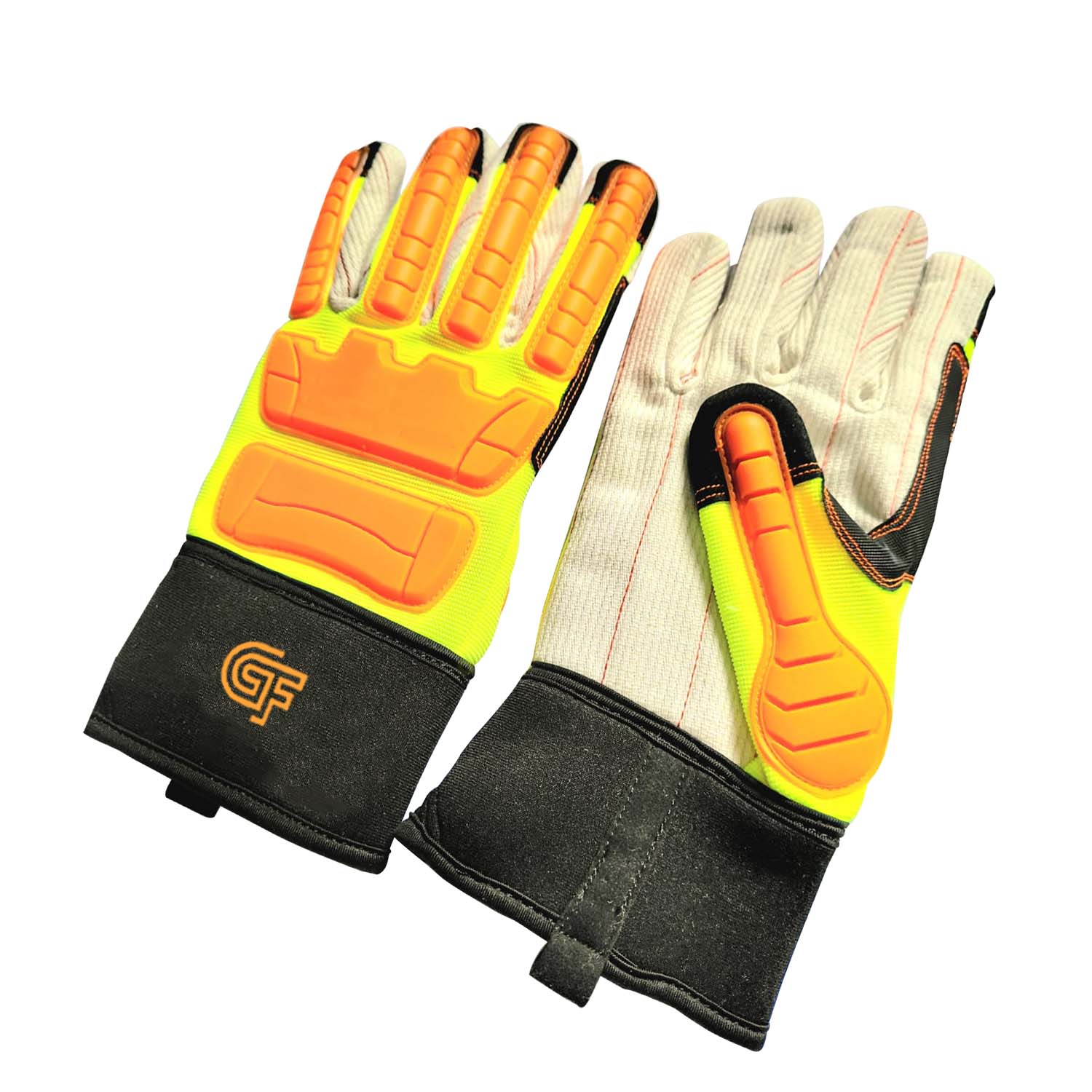 Heavy-Duty Leather Work Gloves for Industrial Protection - Image 4