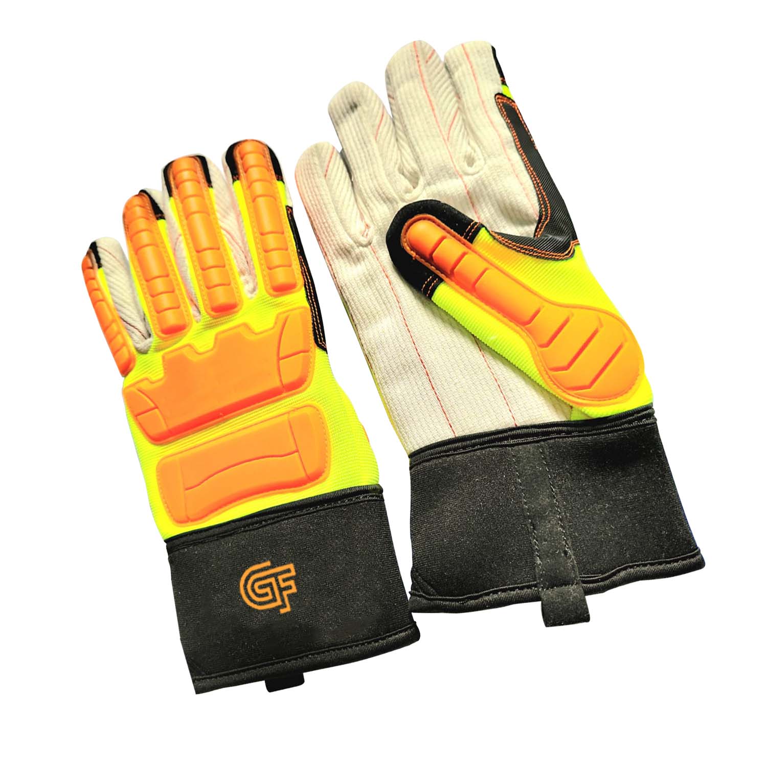 Heavy-Duty Leather Work Gloves for Industrial Protection - Image 3