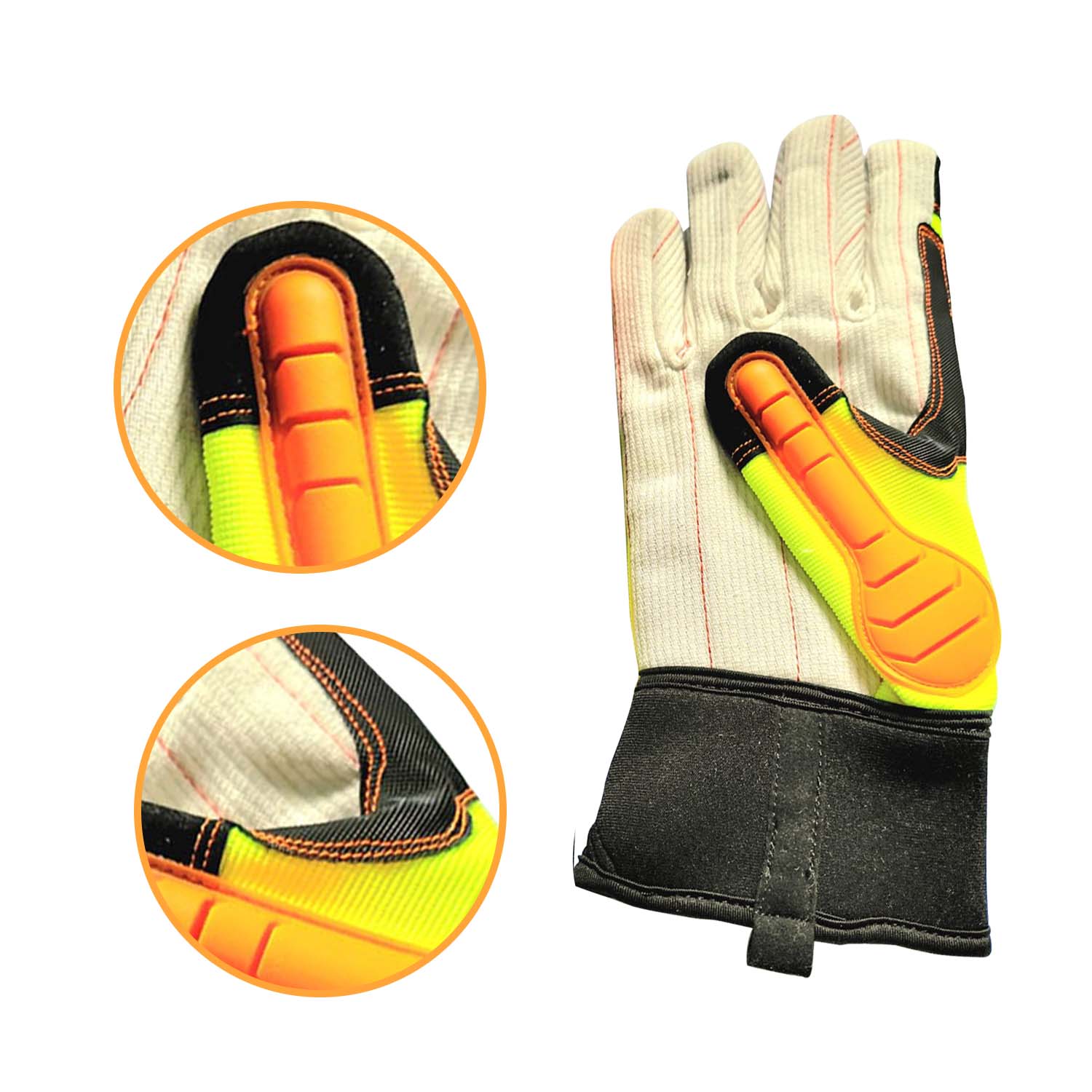 Heavy-Duty Leather Work Gloves for Industrial Protection