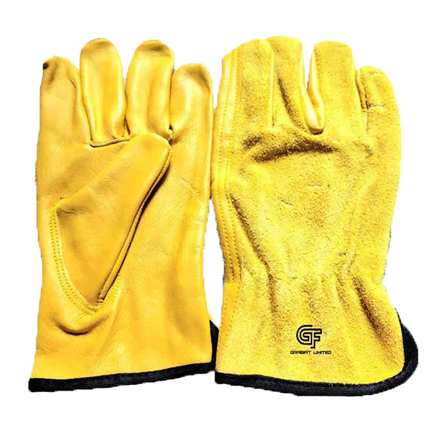 Yellow Leather Work Gloves –  Safety Gloves Built to Outlast Every Task - Image 2