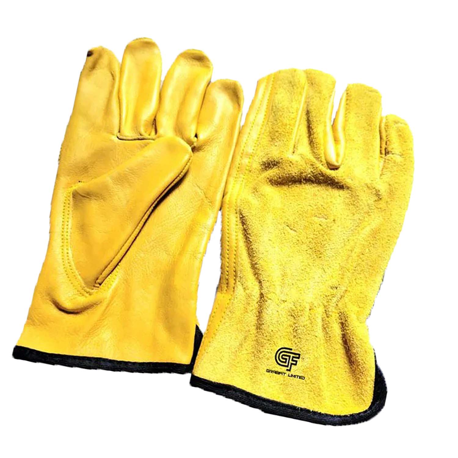 Yellow Leather Work Gloves –  Safety Gloves Built to Outlast Every Task - Image 3