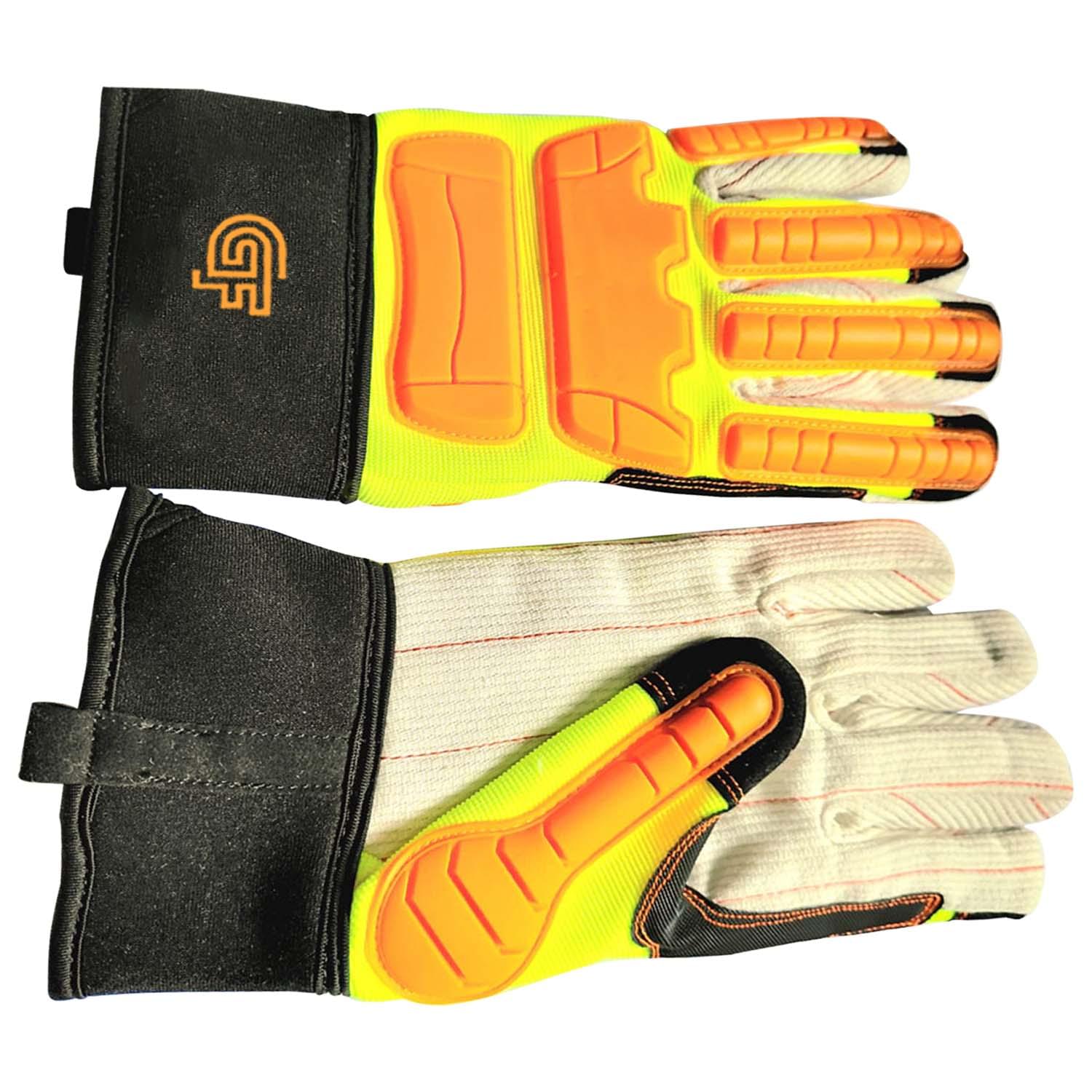 Heavy-Duty Leather Work Gloves for Industrial Protection - Image 2